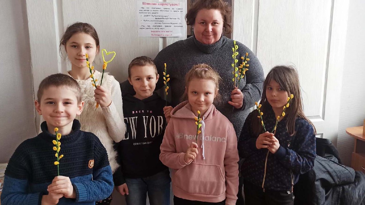 Весняний майстер клас в бібліотеці